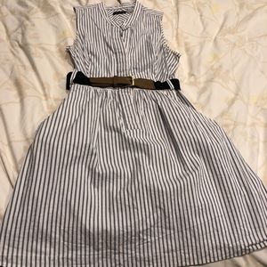 Venus Lt Blue Striped dress